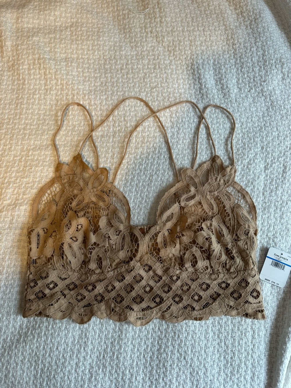 NWT Free People Adela Bralette in Nude